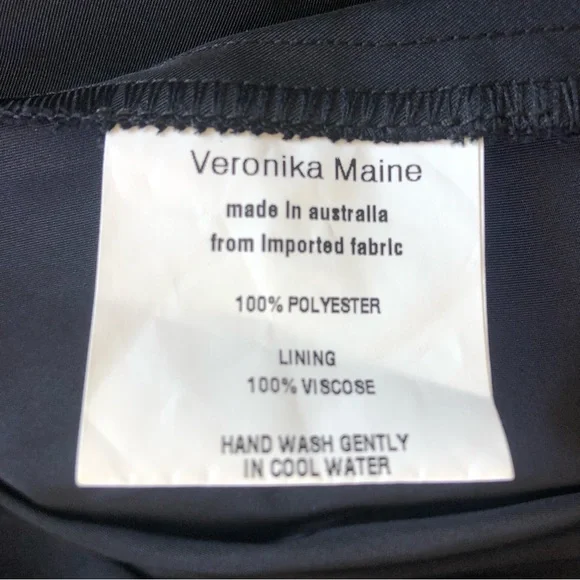 🌿 VERONIKA MAINE 🌿 sleeveless waterfall dress size 6 - Picture 8 of 9